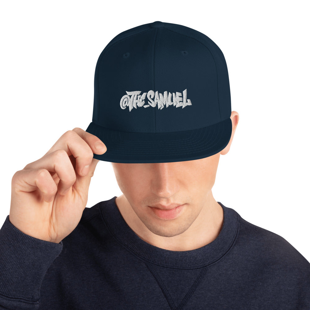 THC Samuel Logo Black Snapback Hat